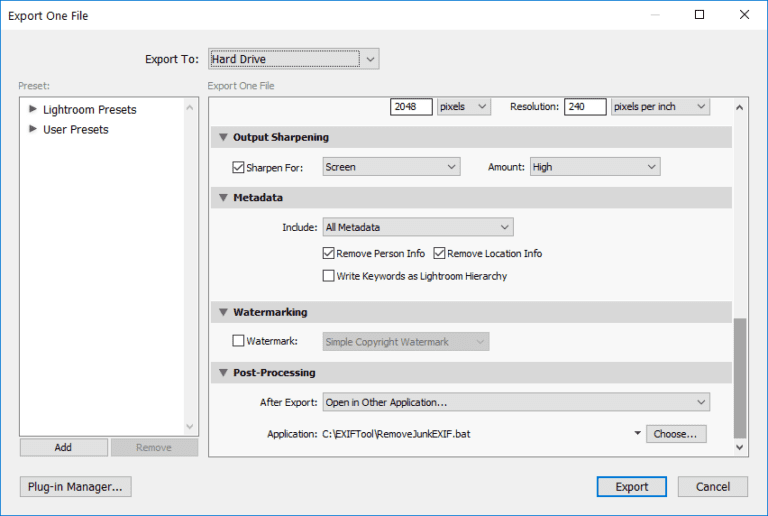 exiftool install package