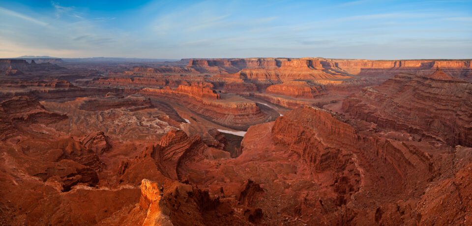 Panorama del Punto del Caballo Muerto al amanecer