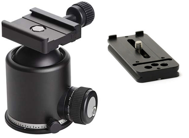 RRS including Arca Swiss MENGS DB-50 Dual Clamp Quick Release Plate Aluminum Alloy For DSLR Camera and Arca-Swiss Plate Multi-purpose Rail Compatible with Arca-Swiss Standard Wimberley Ma Kirk 