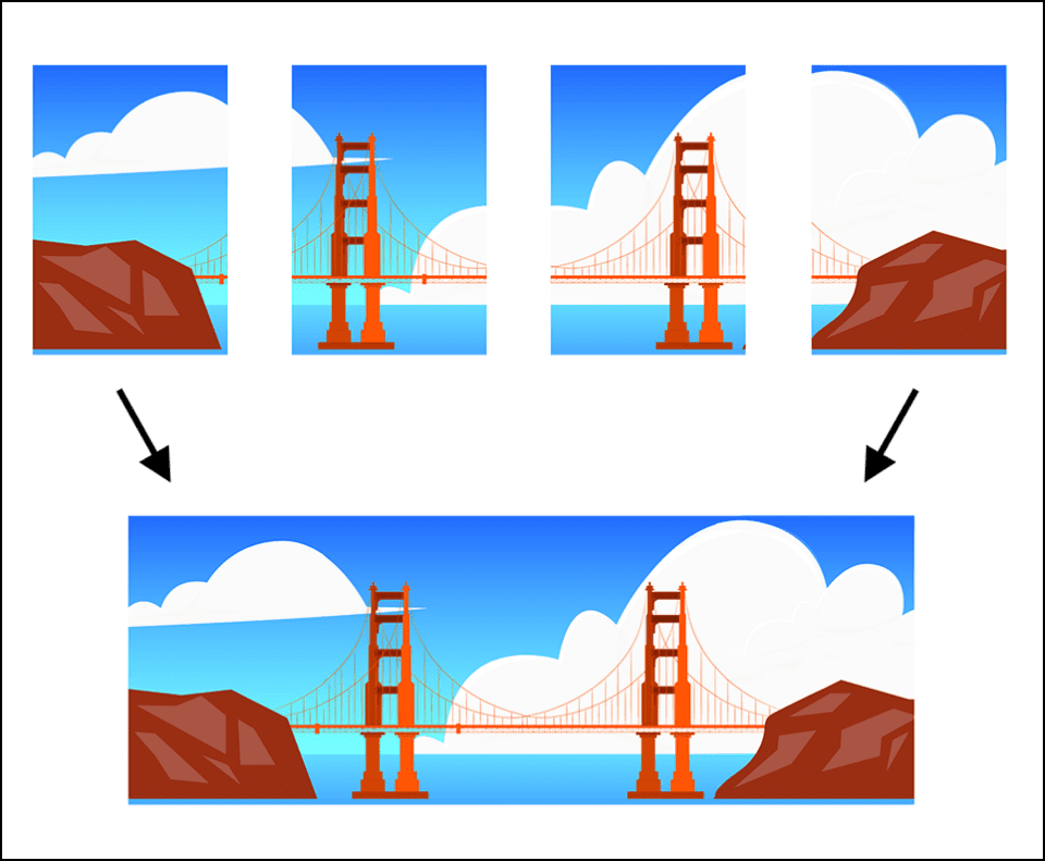 Panorama photo illustration