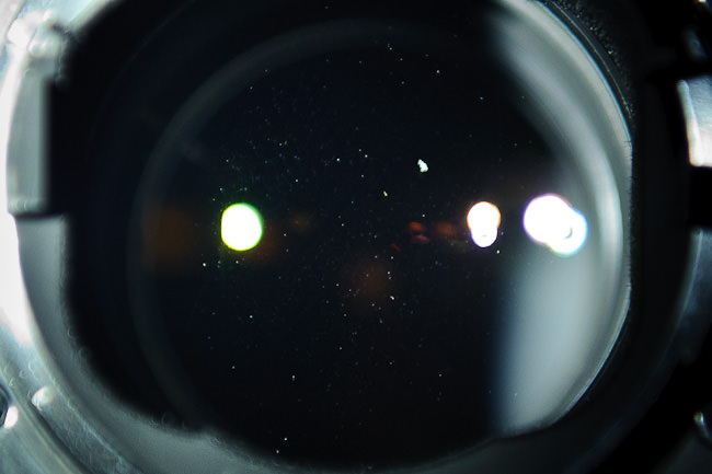 Large speck on Rear Lens Element