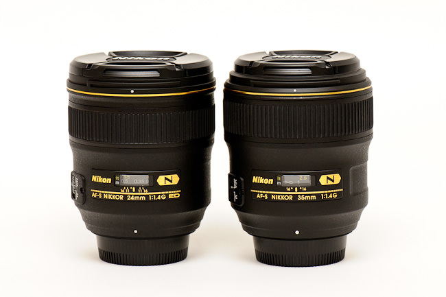 Nikon 35mm f/1.4 vs Nikon 24mm f/1.4