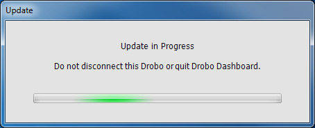DroboPro - Update in Progress