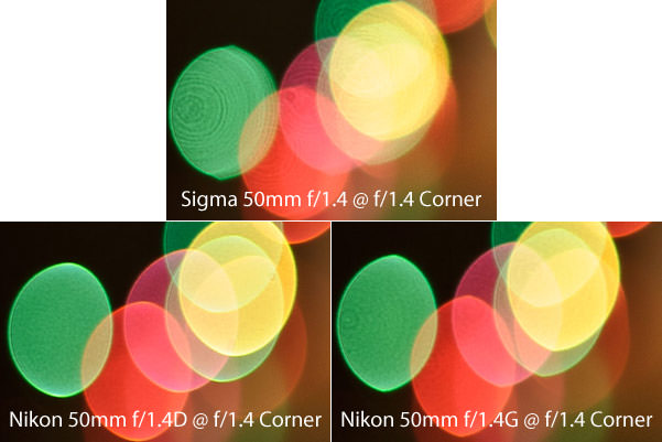 カメラ レンズ(単焦点) Sigma 50mm f/1.4 EX DG HSM Review - Optical Features