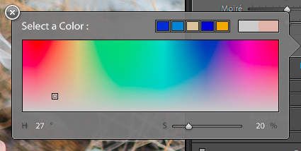 Lightroom - Select a Color