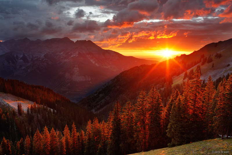 Mountain Sunset Landscape