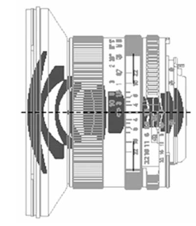 Carl Zeiss Distagon T 18mm f/3.5 Diagram