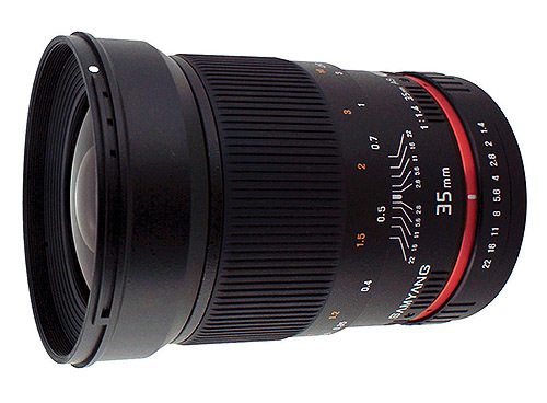 SAMYANG 35mm F1.4 AS UMC Used MF Lens for full frame W/ NECX/F OPT-I-415=2A21
