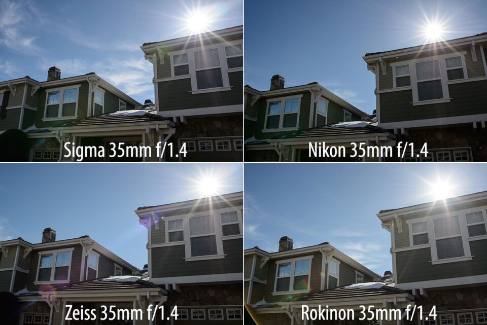 Sigma 35mm f/1.4 Ghosting and Flare Comparison