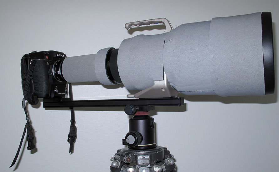 Leica and 800mm Lens Custom Arca-Swiss Work
