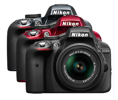 Nikon D3300 in 3 colors