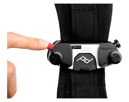 backpack strap camera holster