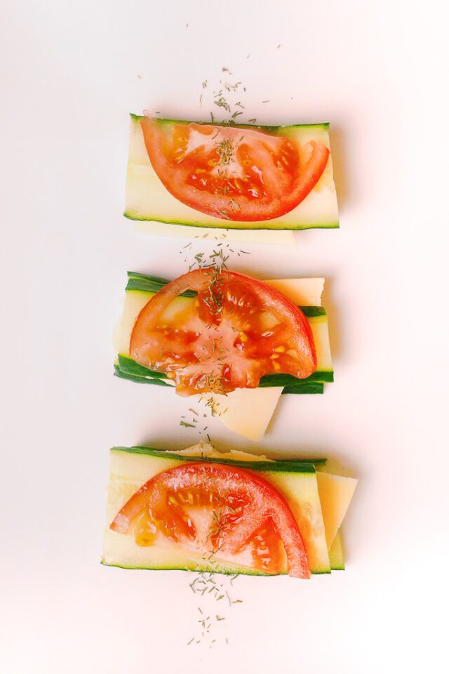 Cheese and Cucumber Sandwiches