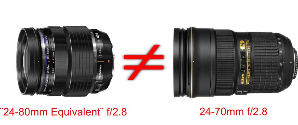 These two lenses do not perform equivalently