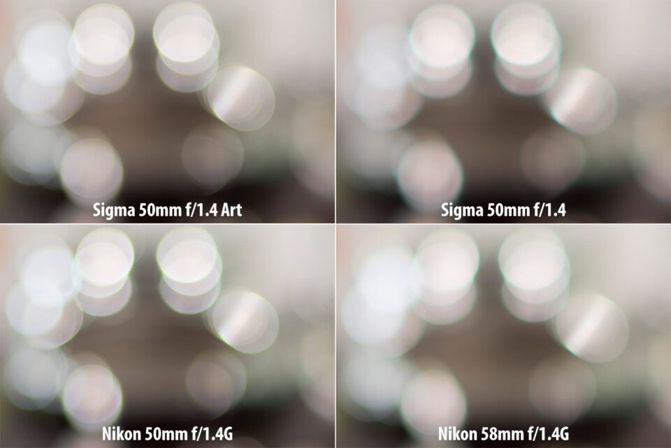 Sigma 50mm Art vs Sigma 50mm vs Nikon 50mm vs Nikon 58mm Bokeh Highlights