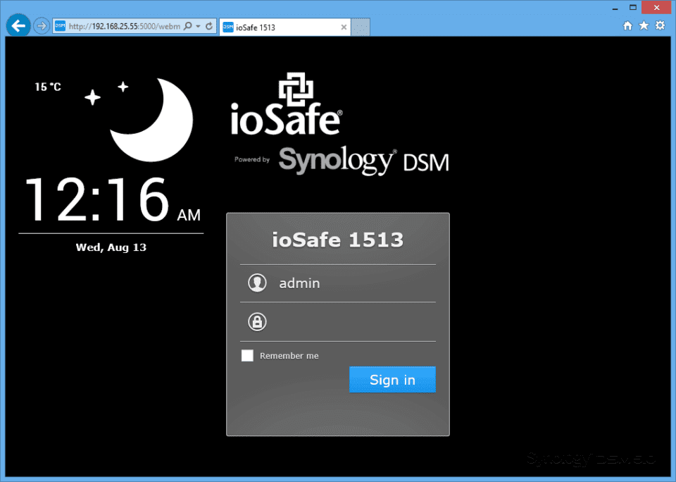 ioSafe 1513 Step 1