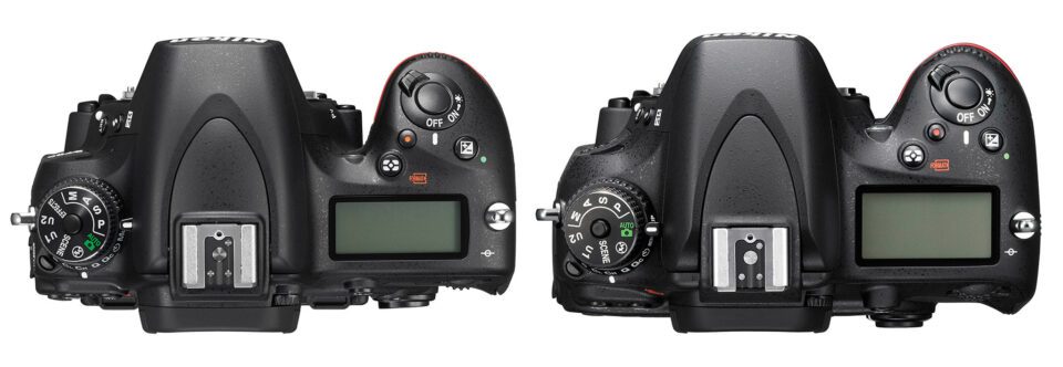 Nikon D750 vs D610 Top