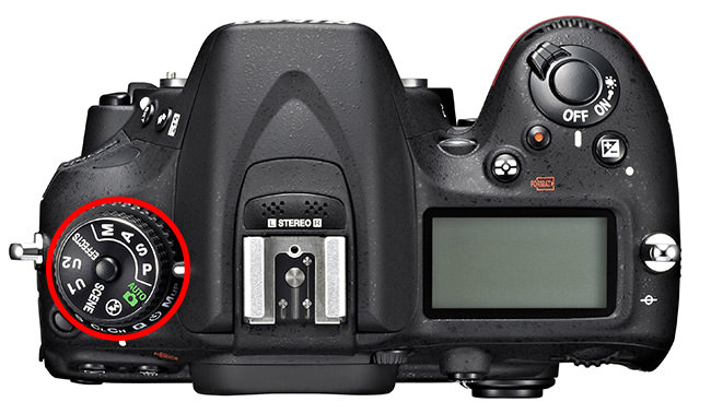 Nikon D7100 PASM Mode Dial