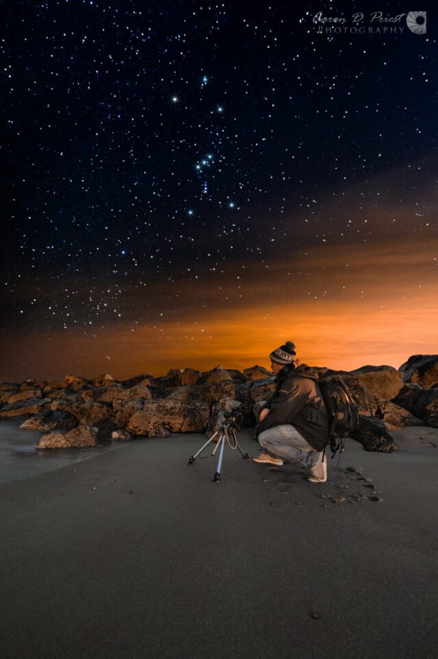 Jon Secord shooting the night sky in Rye NH