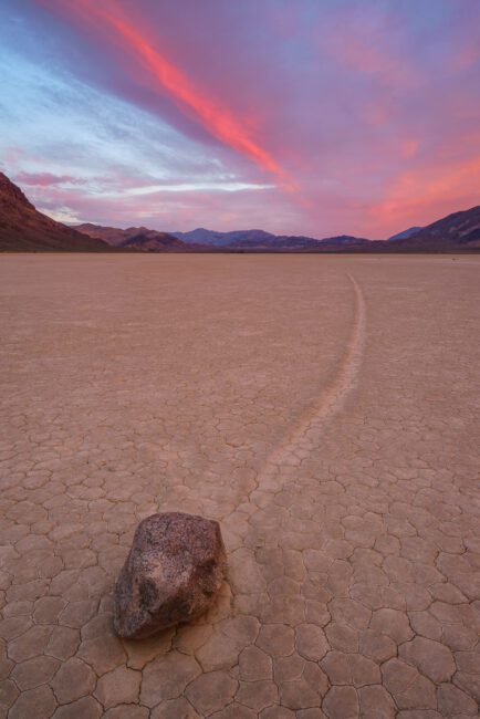 Moving Rock at Race Track Death Valley