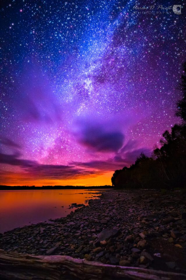 Milky Way over Spencer Bay, Moosehead Lake, Maine