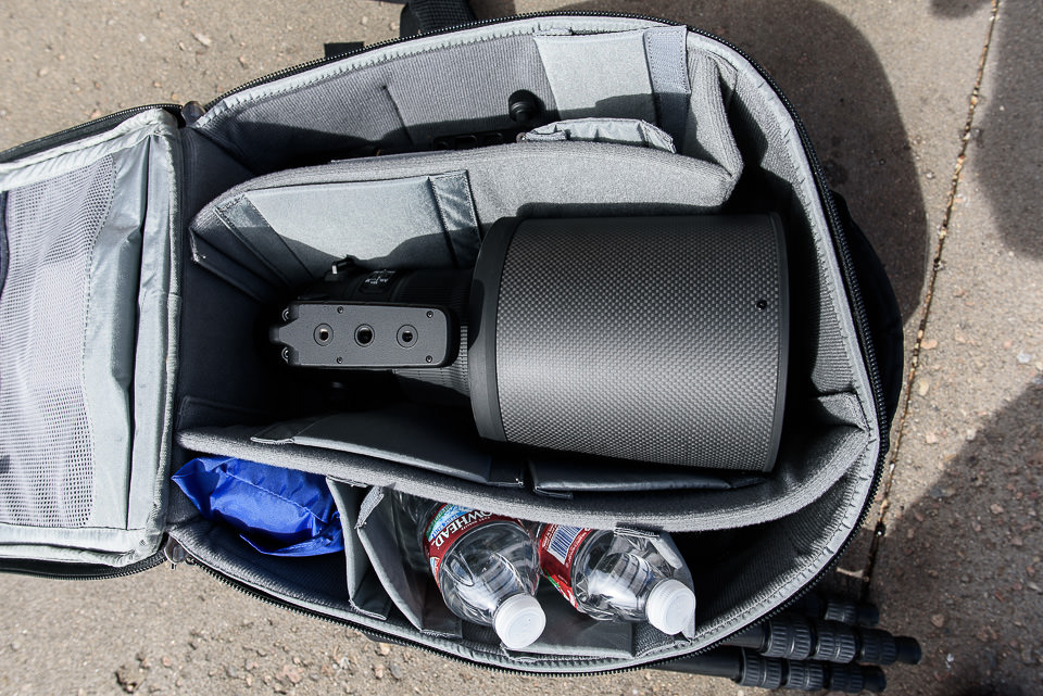 Nikon 400mm f/2.8E VR in Think Tank Commuter