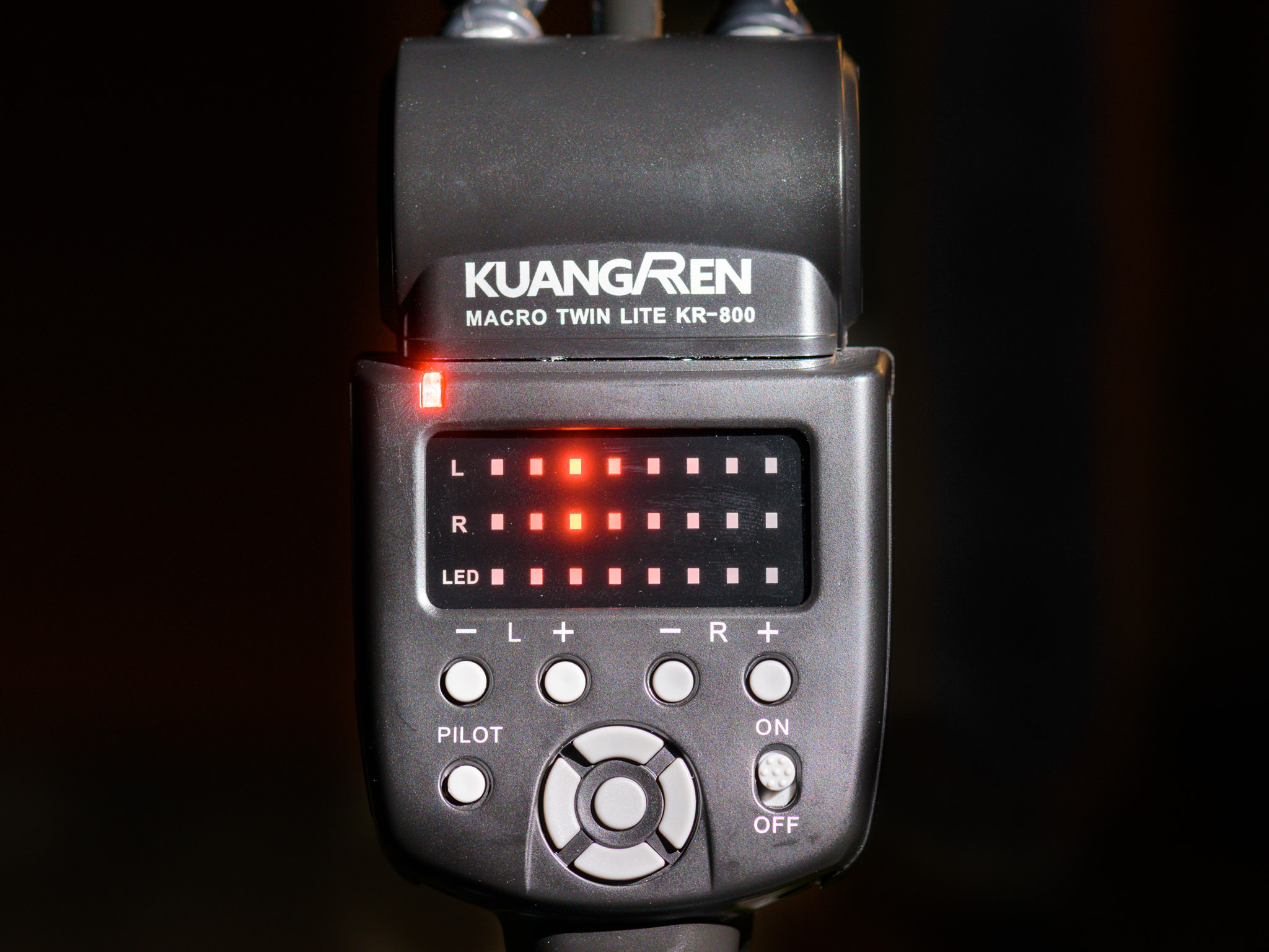 K808 Camera Flash Macro Light Flexible Macro LED Speedlight with Dual Flash Ligh 