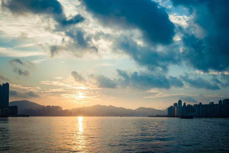 Sunrise over Hong Kong