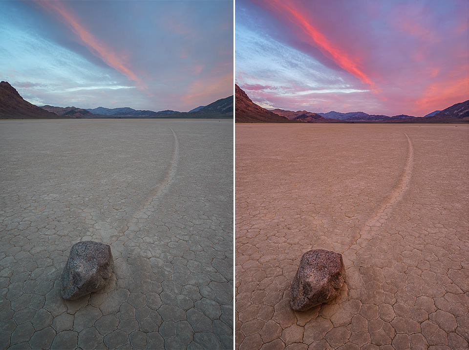 Race Track Before and After