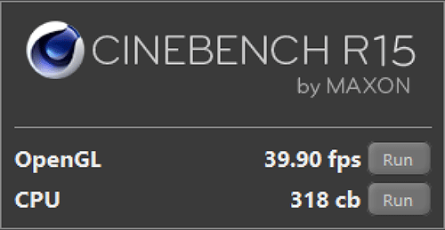 Dell XPS 13 Cinebench