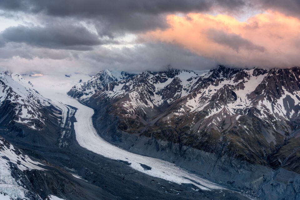 I was battling very strong winds when standing on top of a mountain in order to photograph the Tasman Glacier. A stable tripod helped tremendously in getting a sharp image despite gusty winds.