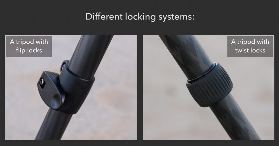 Flip vs twist locks