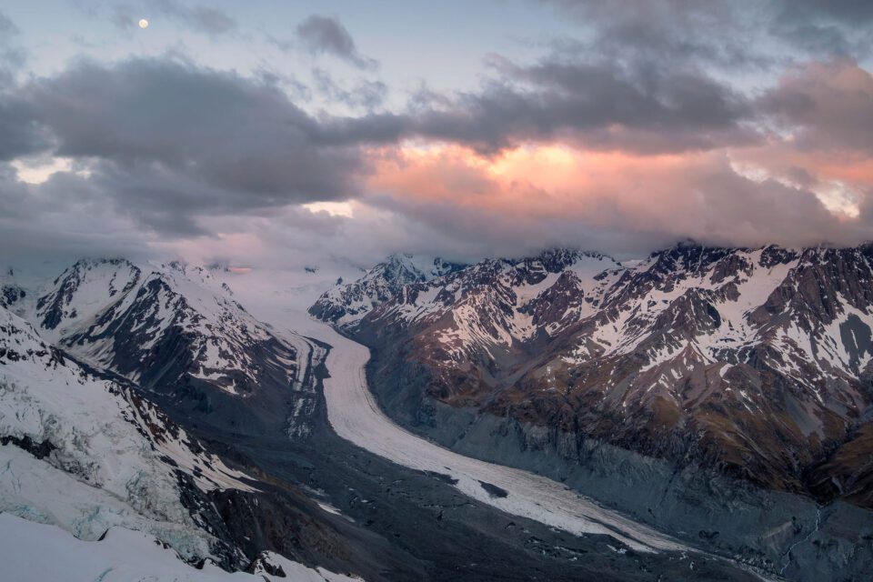Glacier at sunset, captured with XF 10-24mm f/4 R OIS