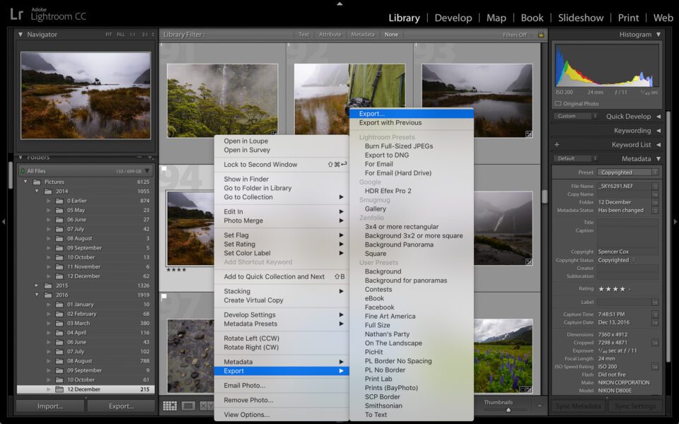 best lightroom classic export settings