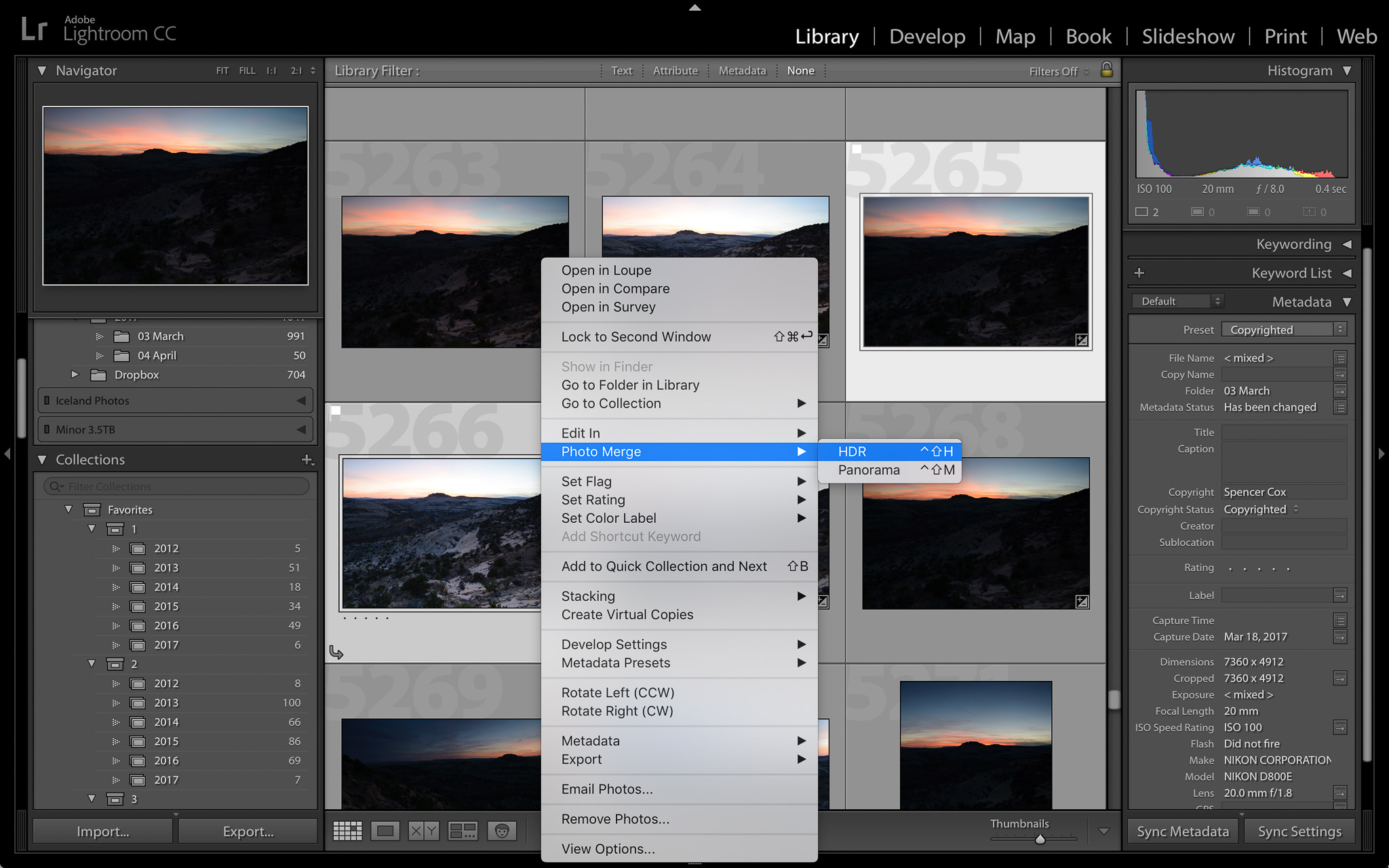 Unable to merge the photos lightroom что это