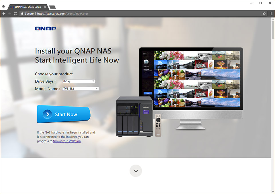 QNAP Website Start 01