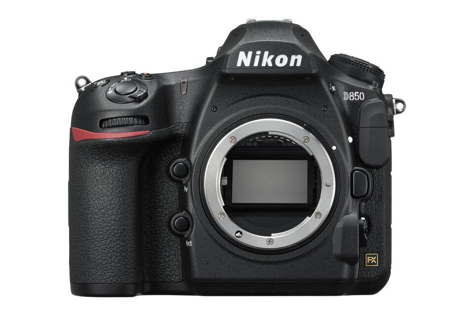 Nikon D850 DSLR, front view
