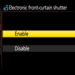 Nikon Electronic Front Curtain Shutter