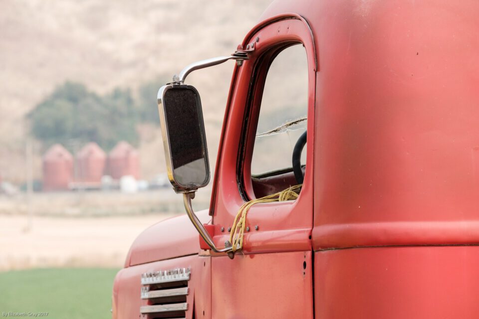 Red Silos and Truck