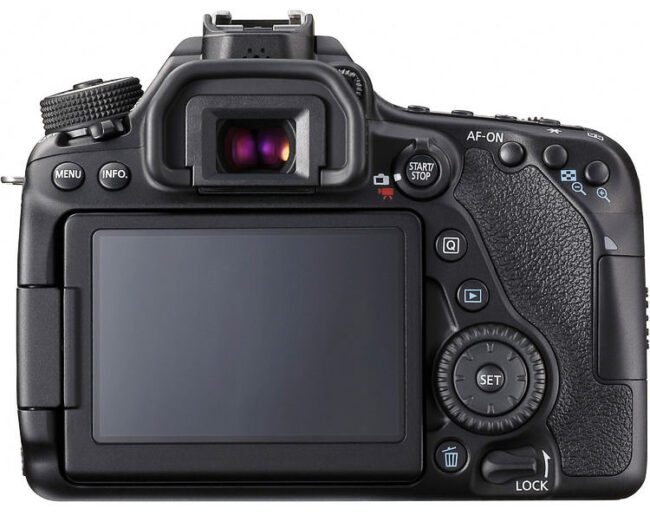 Back Panel of Canon 80D