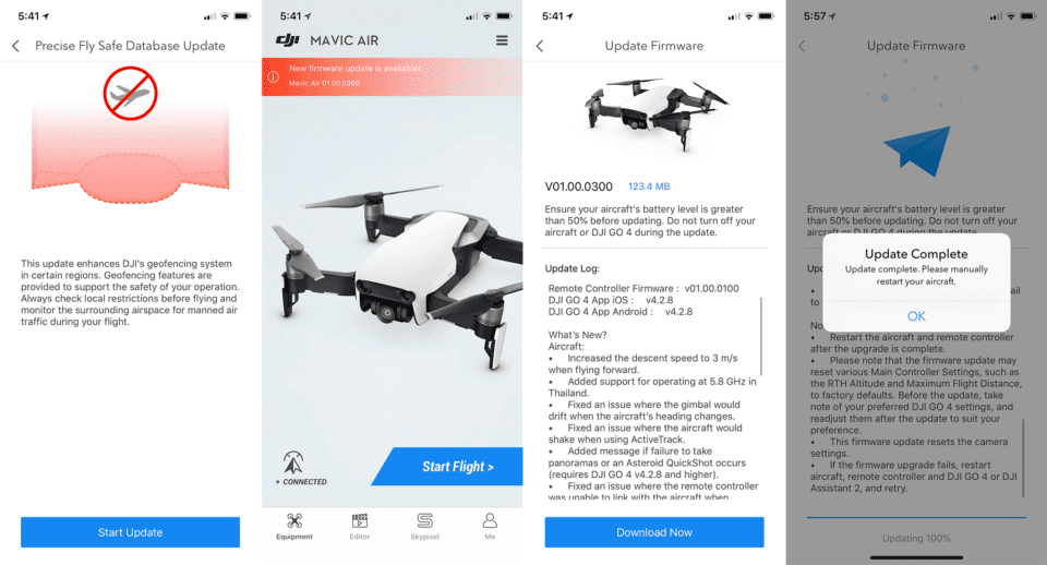 DJI Mavic Air Firmware Update