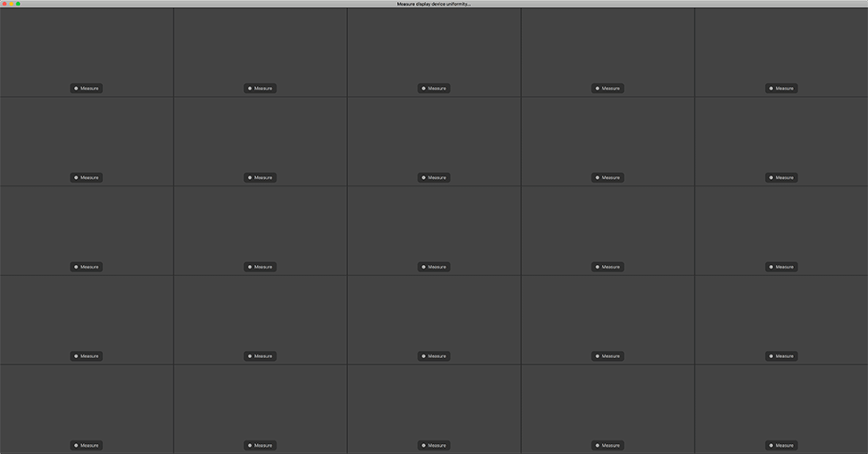 DisplayCAL Uniformity Test