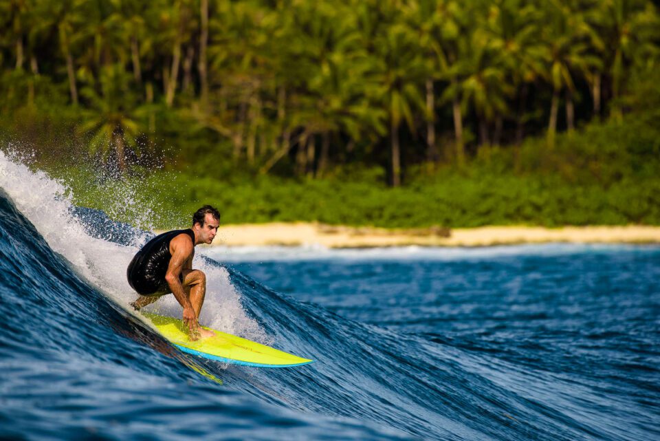 Surfing on Blue Waves