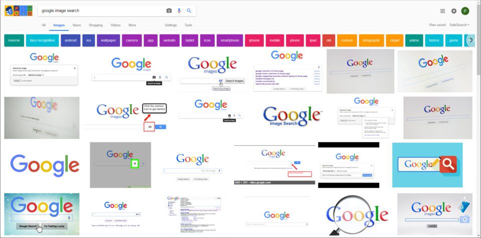 Google Image Results Screenshot