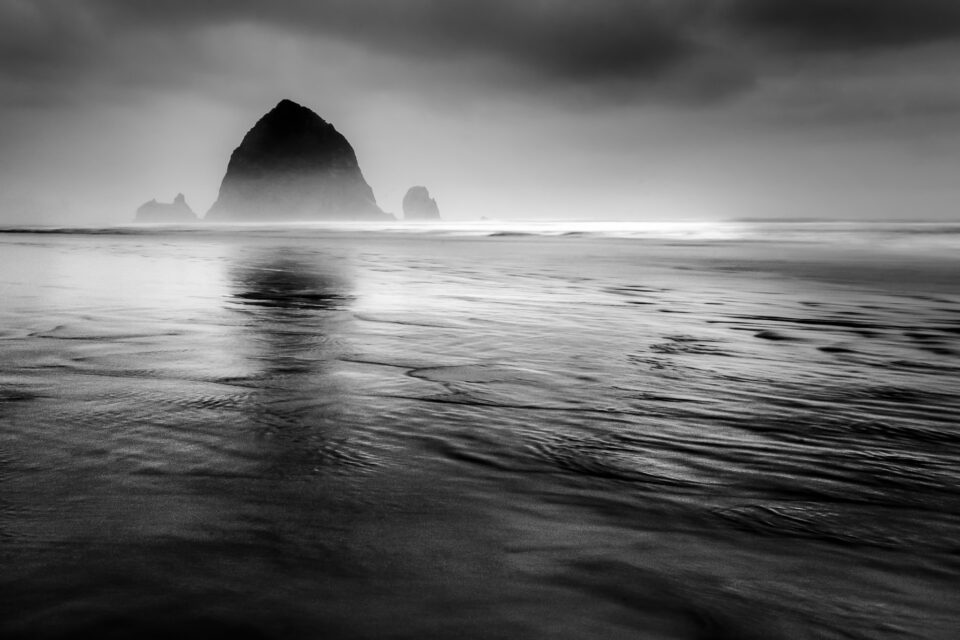 Cannon Beach Black and White