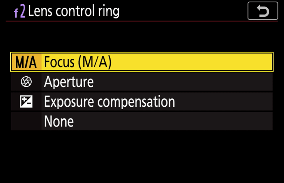 Nikon Z Lens Control Ring