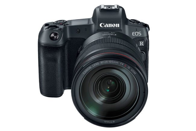 Canon EOS R Front with Lens