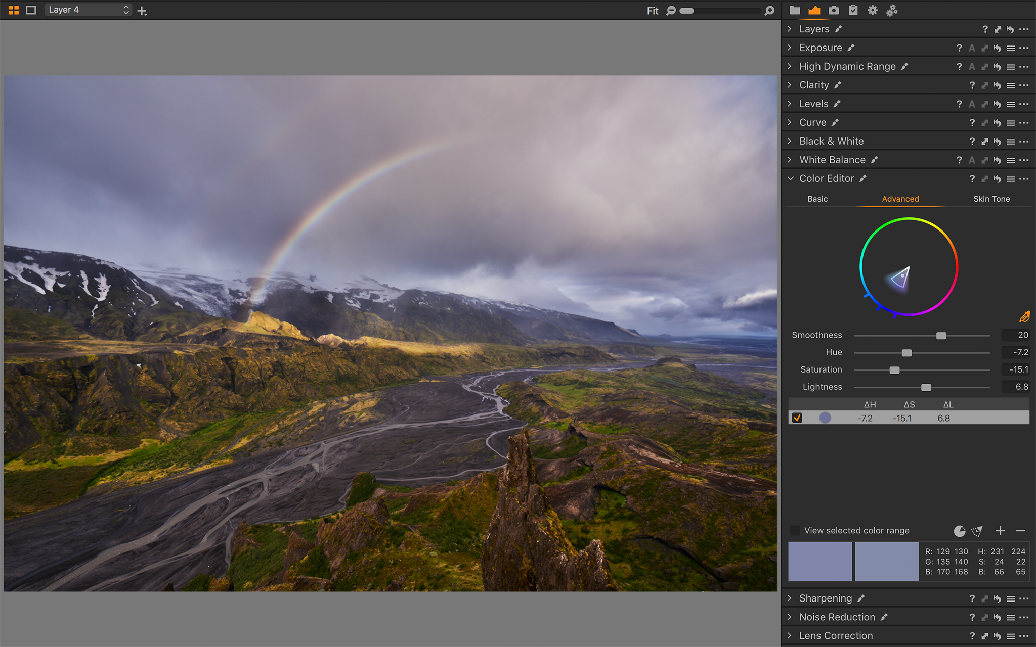 Advanced Color Editor - Capture One