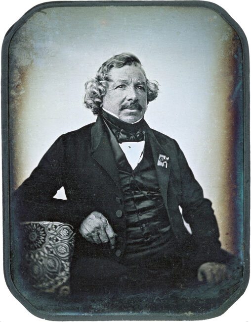 The Daguerreotype was one of the earliest methods of photography. This portrait is a Daguerreotype of Louis Daguerre.