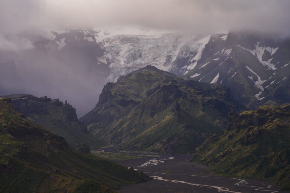 منظره ایسلند در باران